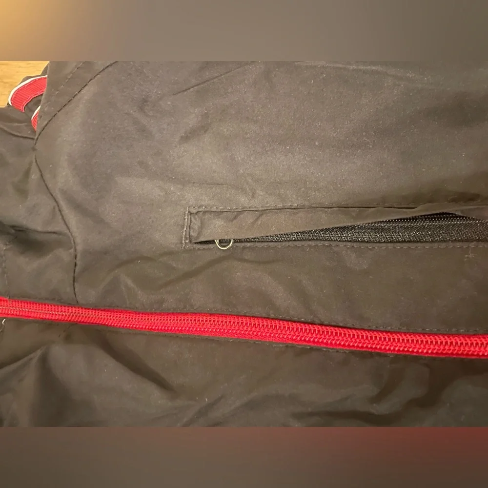 TekGear Red & Black Zip-Up Hoodie WindBreaker Boys Size Large